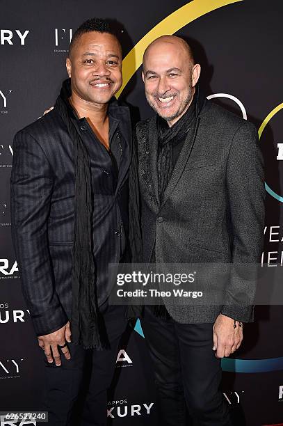 Cuba Gooding Jr., and John Varvatos attend the 30th FN Achievement Awards at IAC Headquarters on November 29, 2016 in New York City.