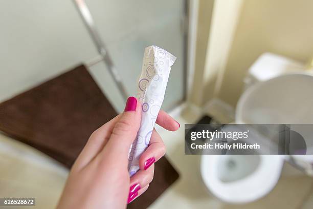 modern menstruation - tampon stock pictures, royalty-free photos & images