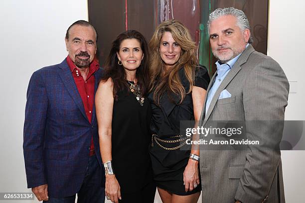 Darlene Perez, Jorge Perez, Pamela Cohen and Nick Korniloff attend the Art Miami 2016 VIP Preview at Art Miami Pavilion on November 29, 2016 in...