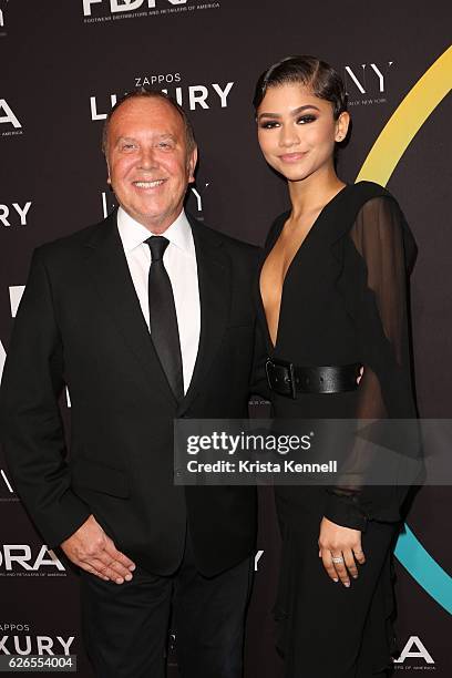 Zendaya and Michael Kors attends the 30th FN Achievement Awards at IAC Headquarters on November 29, 2016 in New York City.