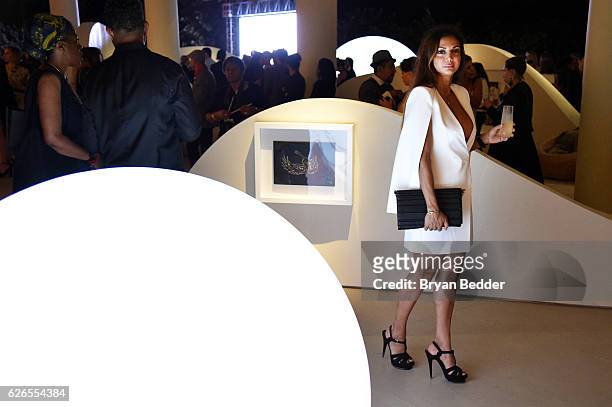 Guests attend the Audemars Piguet Art Commission Presents "Reconstruction of the Universe" By Sun Xun on November 29, 2016 in Miami Beach, Florida.