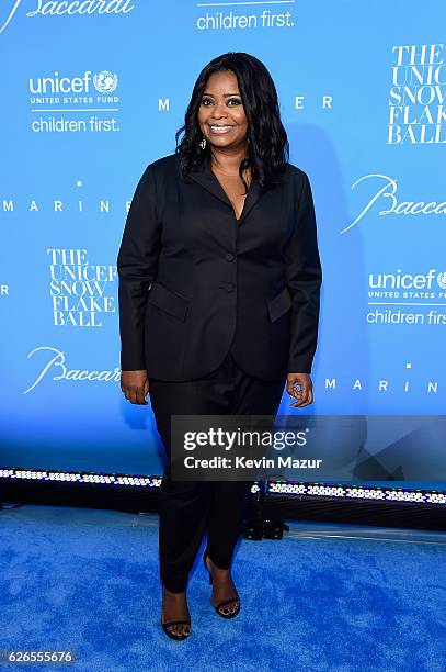 Host Octavia Spencer attends the 12th annual UNICEF Snowflake Ball at Cipriani Wall Street on November 29, 2016 in New York City.