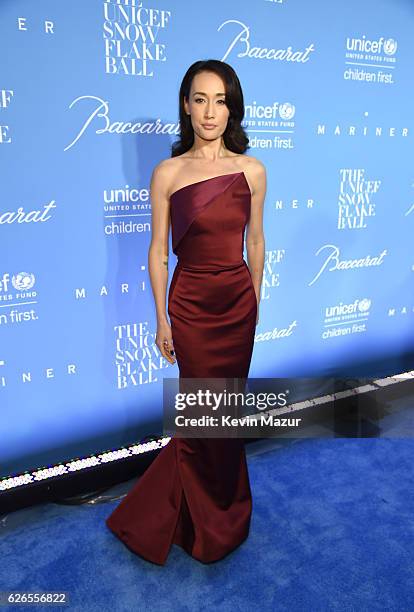 Actress Maggie Q attends the 12th annual UNICEF Snowflake Ball at Cipriani Wall Street on November 29, 2016 in New York City.