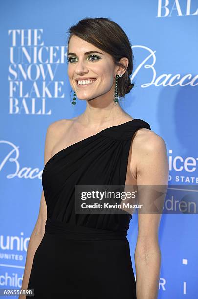 Actress Allison Williams attends the 12th annual UNICEF Snowflake Ball at Cipriani Wall Street on November 29, 2016 in New York City.