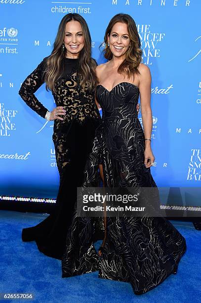 Moll Anderson and Brooke Burke-Charvet attends the 12th annual UNICEF Snowflake Ball at Cipriani Wall Street on November 29, 2016 in New York City.