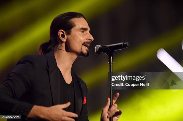 Recording artist Kevin Richardson of music group Backstreet Boys performs onstage at 106.1 KISS FM's Jingle Ball 2016 presented by Capital One at...