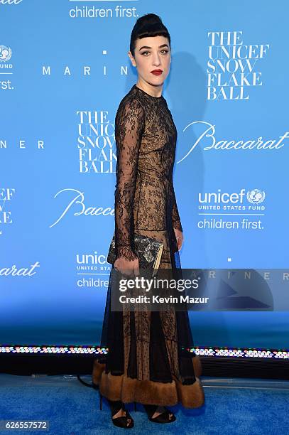 Mia Moretti attends the 12th annual UNICEF Snowflake Ball at Cipriani Wall Street on November 29, 2016 in New York City.