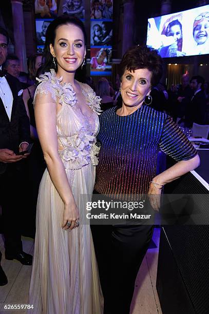 Goodwill Ambassador and Audrey Hepburn Humanitarian Award Honoree Katy Perry attends the 12th annual UNICEF Snowflake Ball at Cipriani Wall Street on...