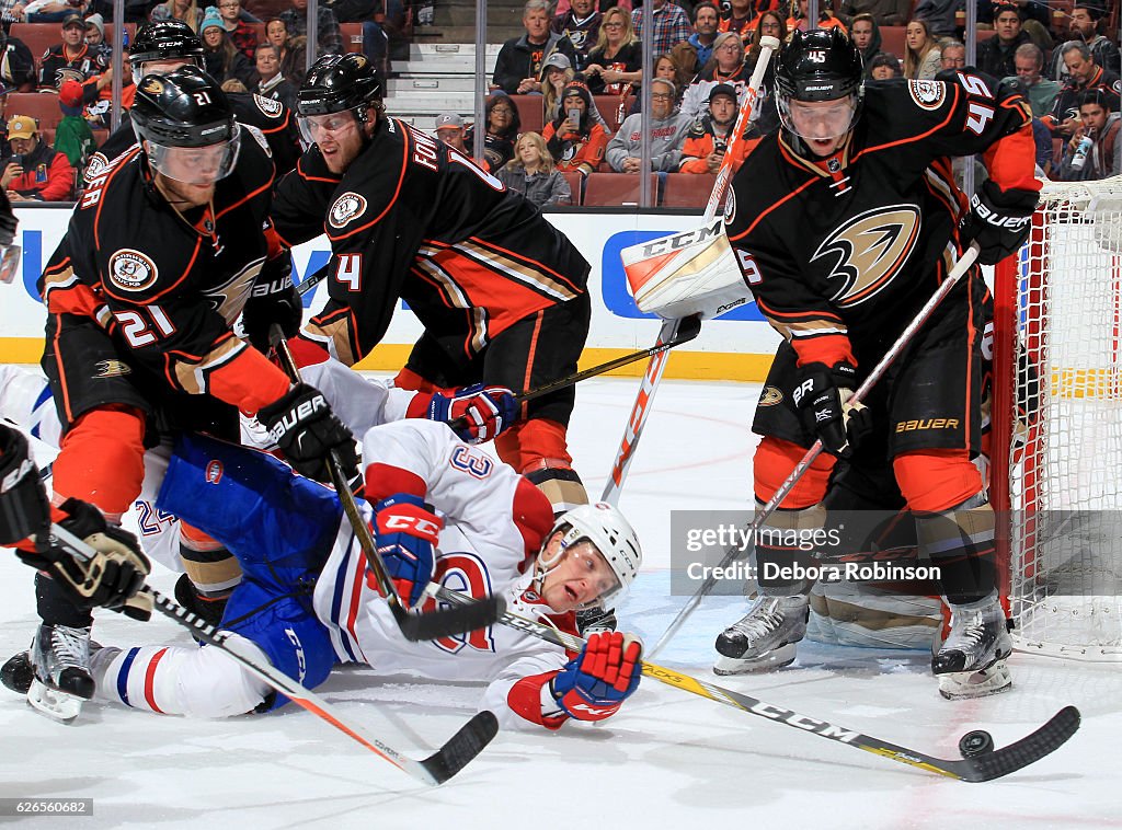 Montreal Canadiens v Anaheim Ducks