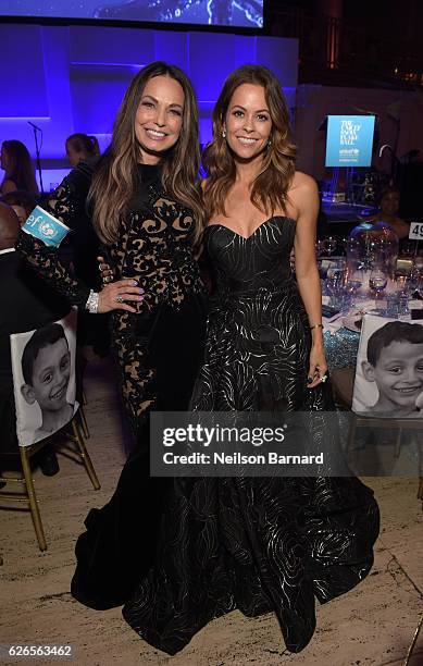 Spirit of Compassion Award Honoree Moll Anderson and Presenter Brooke Burke-Charvet attend the 12th annual UNICEF Snowflake Ball at Cipriani Wall...