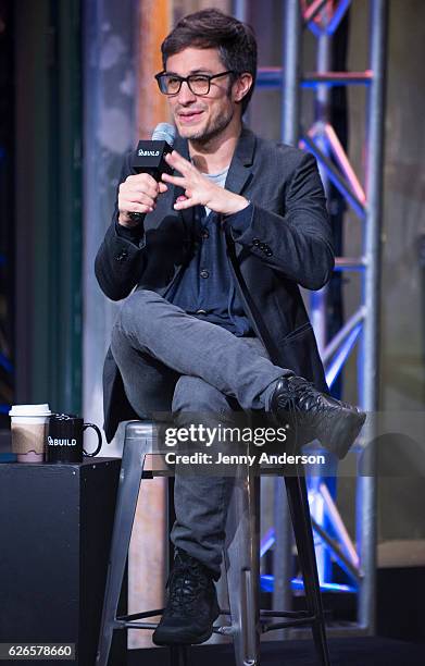 Gael Garcia Bernal attends AOL Build Series at AOL HQ on November 29, 2016 in New York City.