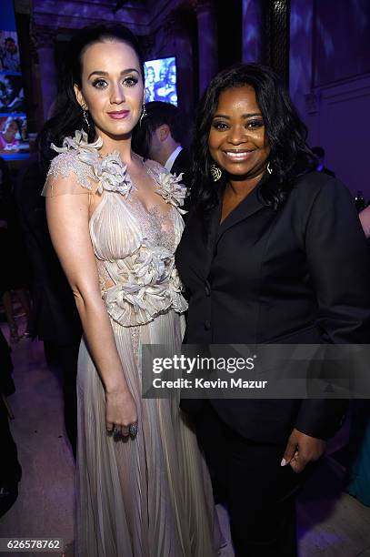 Goodwill Ambassador and Audrey Hepburn Humanitarian Award Honoree Katy Perry, and Host Octavia Spencer attend the 12th annual UNICEF Snowflake Ball...