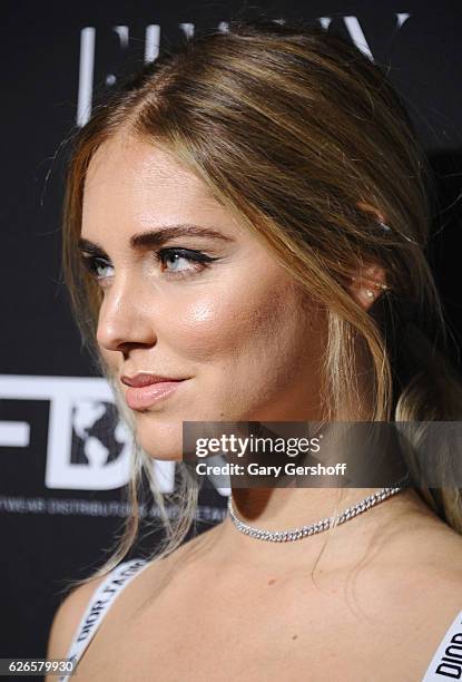 Recipient of the Style Influencer of the Year award, Chiara Ferragni attends the 30th FN Achievement awards at IAC Headquarters on November 29, 2016...