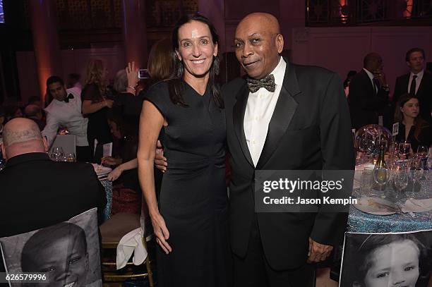 Dolores Gahan and Bernard Taylor attend the 12th annual UNICEF Snowflake Ball at Cipriani Wall Street on November 29, 2016 in New York City.