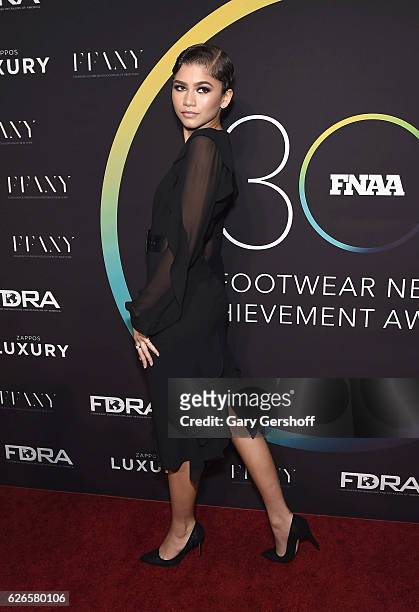 Recipient of the Launch of the Year award, Zendaya attends the 30th FN Achievement awards at IAC Headquarters on November 29, 2016 in New York City.