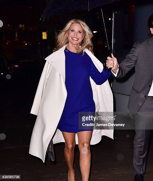 Christie Brinkley arrives to the 30th FN Achievement Awards at IAC Headquarters on November 29, 2016 in New York City.