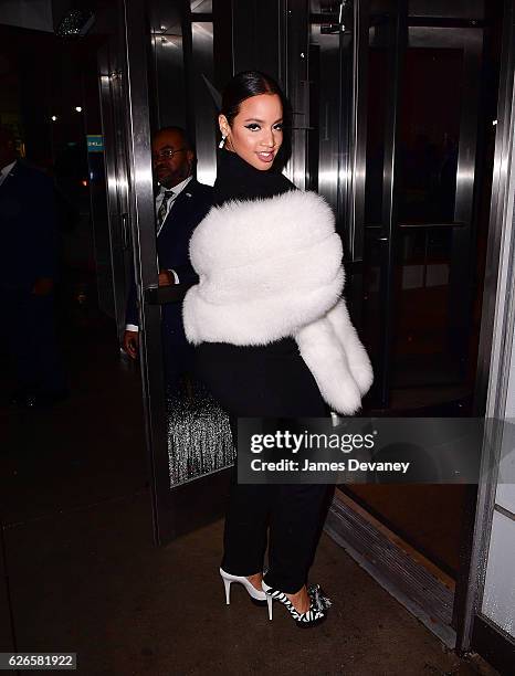 Dascha Polanco arrives to the 30th FN Achievement Awards at IAC Headquarters on November 29, 2016 in New York City.