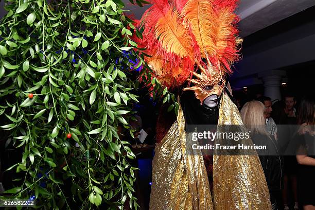 Performer attends the L'Eden By Perrier-Jouet opening night in partnership with Vanity Fair at Casa Faena on November 29, 2016 in Miami Beach,...