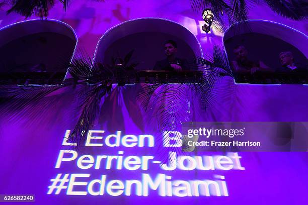 An overall general view of the space at the L'Eden By Perrier-Jouet opening night in partnership with Vanity Fair at Casa Faena on November 29, 2016...