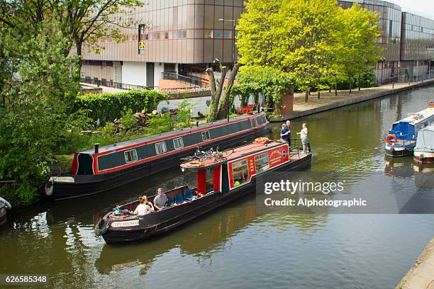 narrowboating kings cross. - gate locks for wood fences stock pictures, royalty-free photos & images