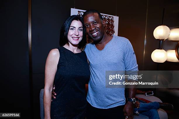 Connie Parraga and Kirk Ivy at the Angelo Bonati Celebrates SHoP Architects, the Winner of the 2016 Panerai Design Miami Visionary Award on November...