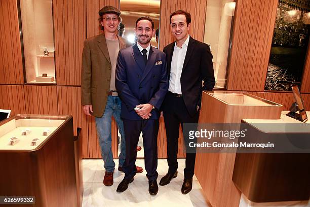 David Pugsley,Esteban Palacino and Giovanni Carestia at the Angelo Bonati Celebrates SHoP Architects, the Winner of the 2016 Panerai Design Miami...