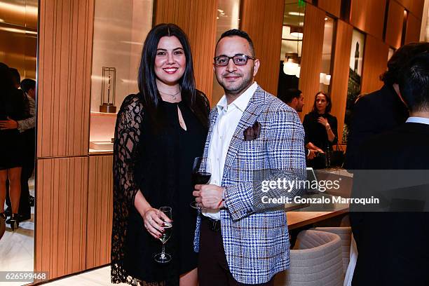 Jessica Franco and Cesar Ostos at the Angelo Bonati Celebrates SHoP Architects, the Winner of the 2016 Panerai Design Miami Visionary Award on...