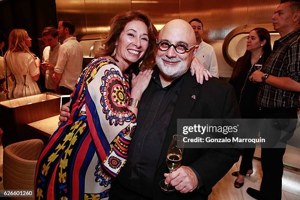 Cristy Perez and Michael De Chiara at the Angelo Bonati Celebrates SHoP Architects, the Winner of the 2016 Panerai Design Miami Visionary Award on...