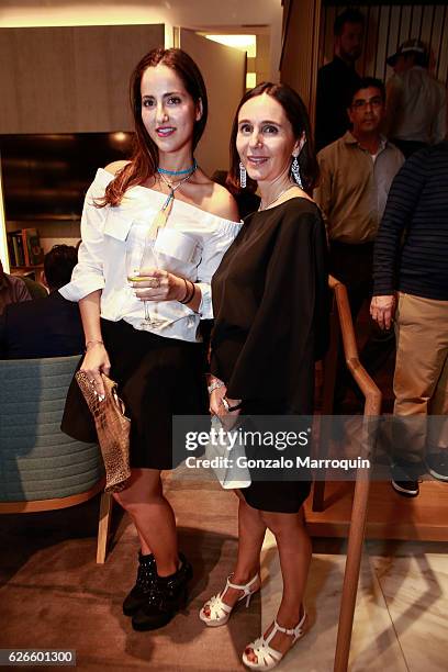 Chloe Cohen and Elizabeth Mambrettiat the Angelo Bonati Celebrates SHoP Architects, the Winner of the 2016 Panerai Design Miami Visionary Award on...