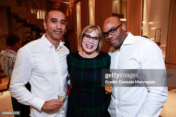 Michelle Rafiq Rafiq,Michelle Haast and Frankie Gob at the Angelo Bonati Celebrates ...