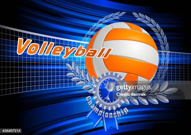 volleyball - volleyball ball stock illustrations