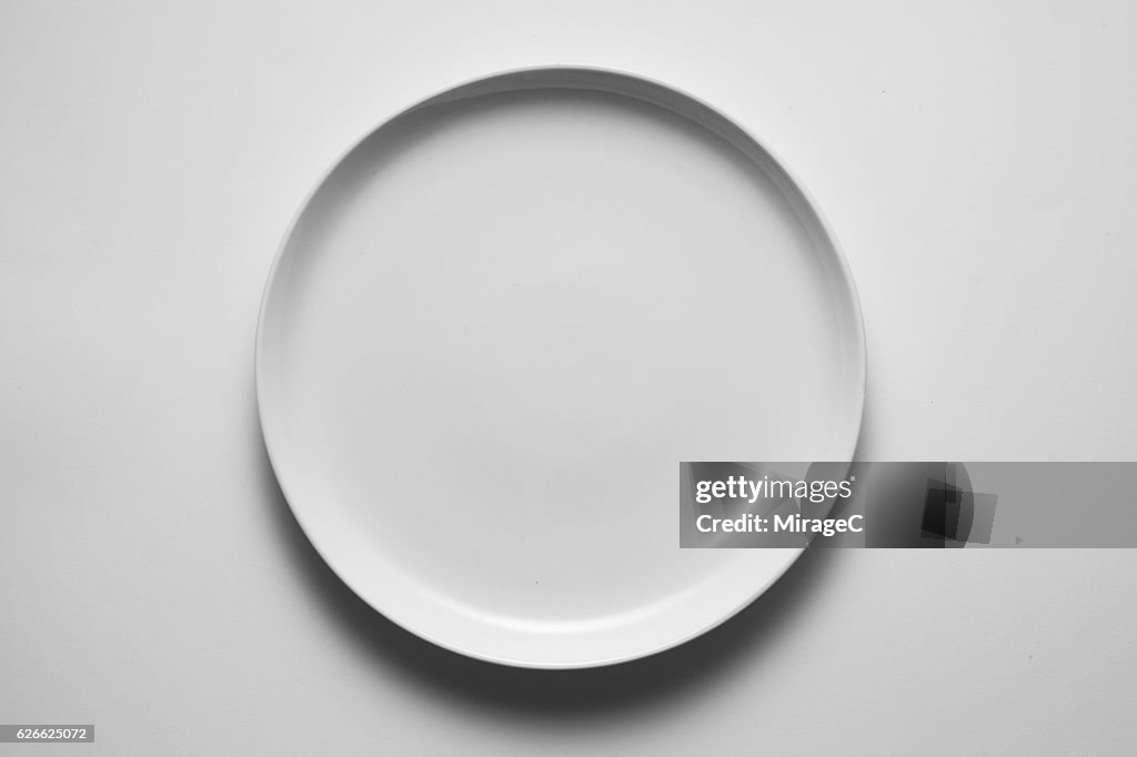 Empty White Plate