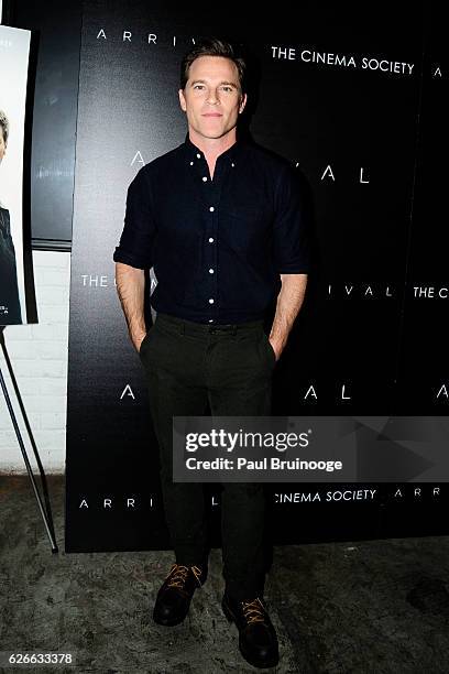 Mike Doyle attends the Spike Jonze & The Cinema Society Host a Screening of Paramount Pictures' "Arrival" at Metrograph on November 29, 2016 in New...