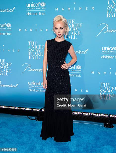 Caitlin Moe attends the 12th Annual UNICEF Snowflake Ball at Cipriani Wall Street on November 29, 2016 in New York City.
