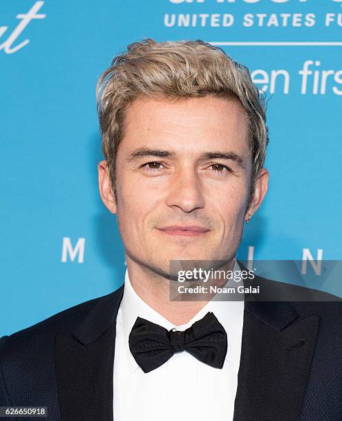 Actor Orlando Bloom attends the 12th Annual UNICEF Snowflake Ball at Cipriani Wall Street on November 29, 2016 in New York City.