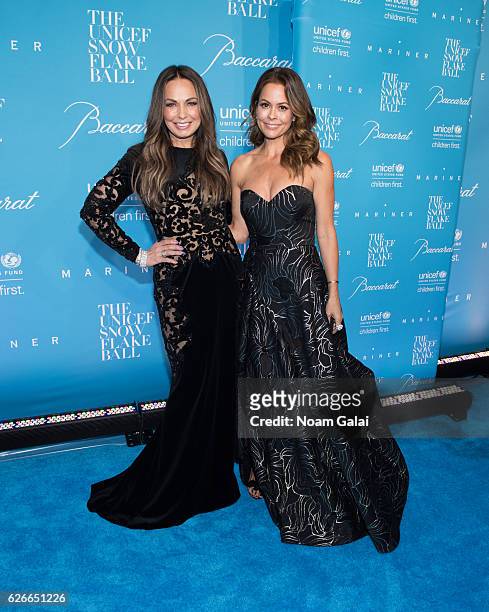 Moll Anderson and Brooke Burke-Charvet attend the 12th Annual UNICEF Snowflake Ball at Cipriani Wall Street on November 29, 2016 in New York City.