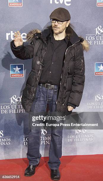 Santiago Segura attends the '1898, Los Ultimos De Filipinas' premiere at Kinepolis cinema on November 29, 2016 in Madrid, Spain.