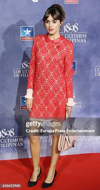 Irene Arcos attends the '1898, Los Ultimos De Filipinas' premiere at Kinepolis cinema on November 29, 2016 in Madrid, Spain.