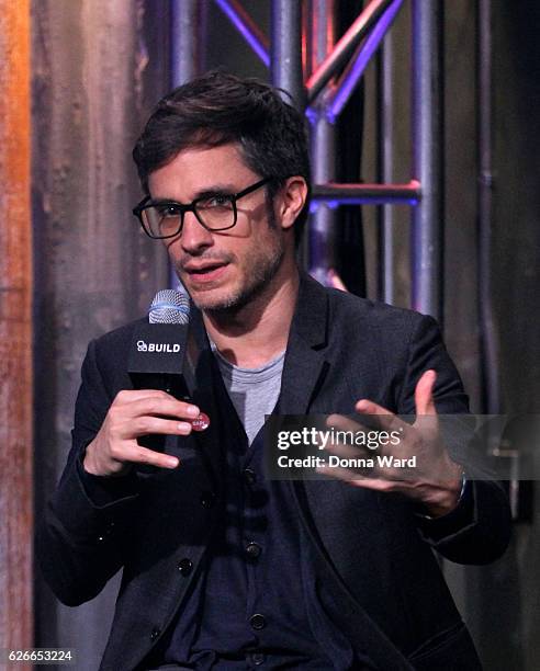 Gael Garcia Bernal appears to promote "Mozart in the Jungle" during the AOL BUILD Series at AOL HQ on November 29, 2016 in New York City.