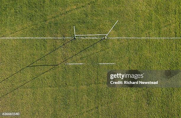 rugby goal posts - rugby match stock pictures, royalty-free photos & images