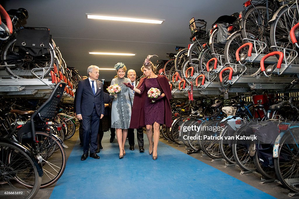 Queen Mathilde of Belgium and King Philippe of Belgium On A 3 Day Official Visit In Holland : Day Three