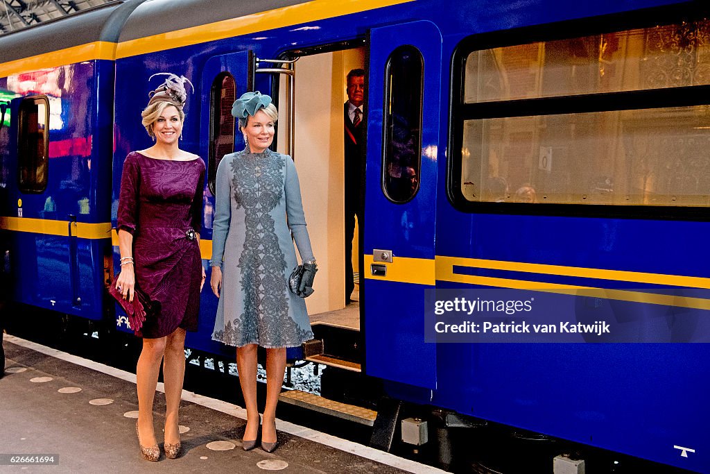 Queen Mathilde of Belgium and King Philippe of Belgium On A 3 Day Official Visit In Holland : Day Three
