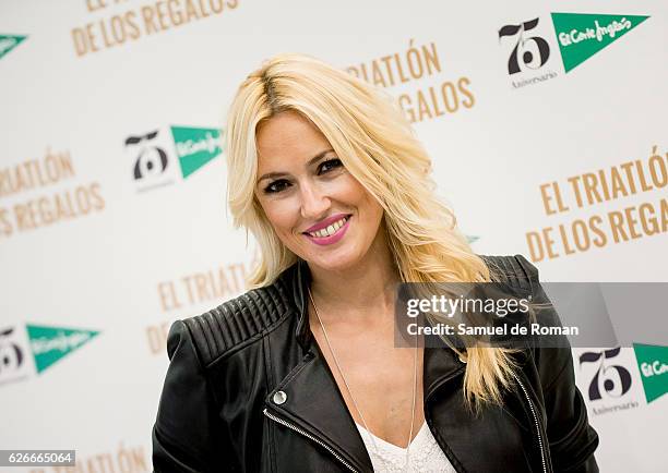 Carolina Cerezuela attends an event at the Triathlon of the Gifts store to celebrate the 75th Anniverasy of the El Corte Ingles department store on...