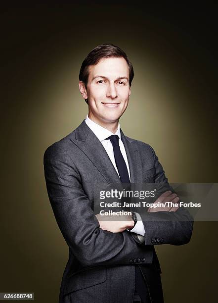 Businessman and political advisor, Jared Kushner is photographed for Forbes Magazine on November 17, 2016 in New York City. COVER IMAGE. CREDIT MUST...