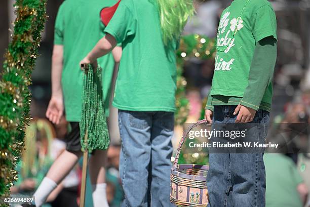 saint patrick's day pov  - saint patricks day parade stock pictures, royalty-free photos & images