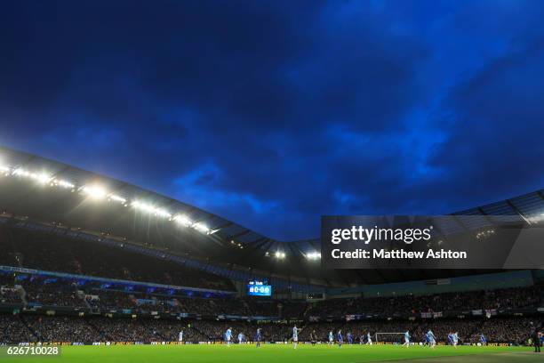 The Ethiad Stadium home of Manchester City