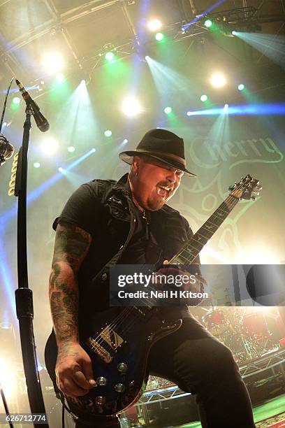 Chris Robertson of Black Stone Cherry perform at Sheffield City Hall on November 28, 2016 in Sheffield, England.