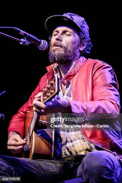 Italian singer-songwriter Jovanotti is a guest of the show 'Sottosopra': Roberto Saviano Meets The Audience on November 28, 2016 in Milan, Italy.