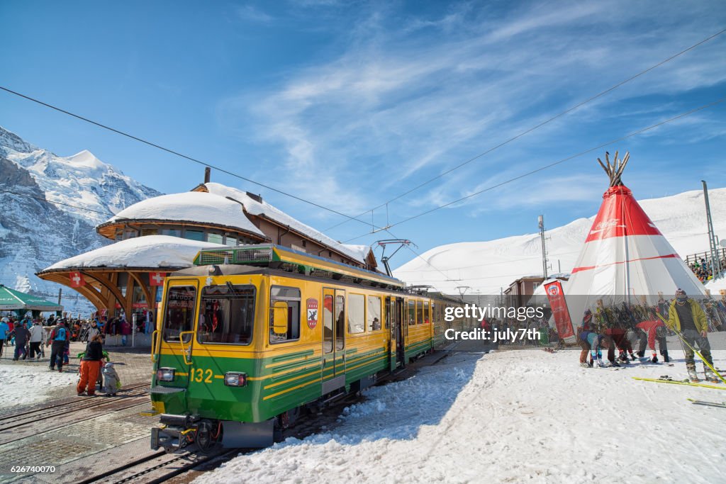 Jungfraujoch Ski Train, Swiss Alps