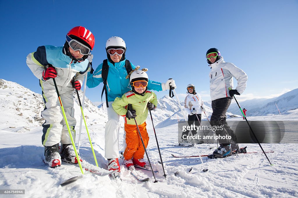 People skiing